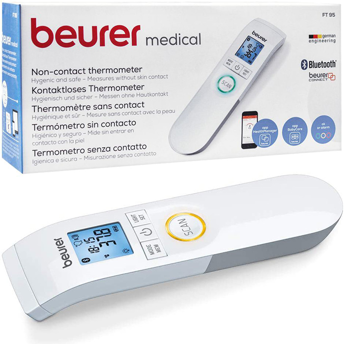 Beurer Thermomètre médical sans contact FT 90 
