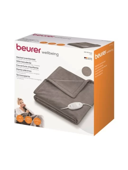 Couverture chauffante HD 75 Cosy Nordic Taupe Beurer